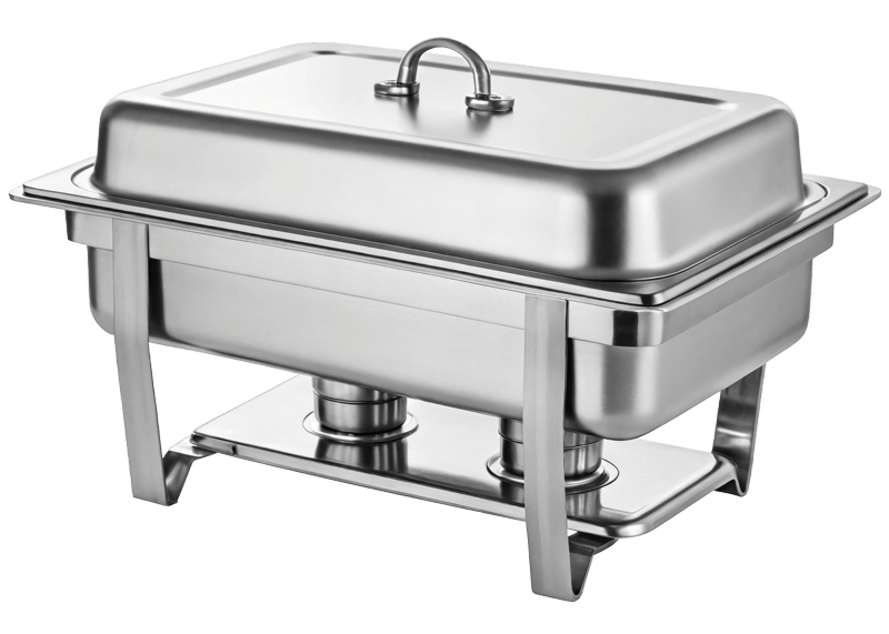 Freigestellter Warmhaltebehälter in silber